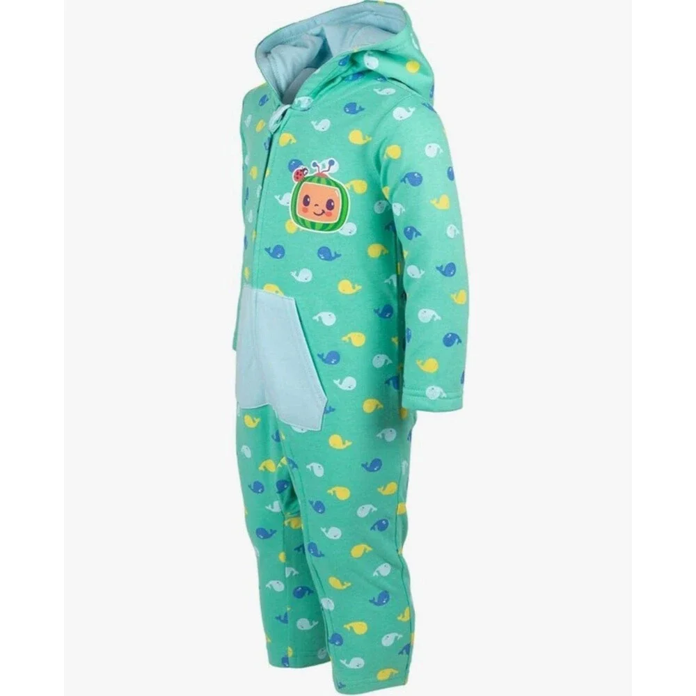 CoComelon Fleece Zip Up Coverall Size 5T